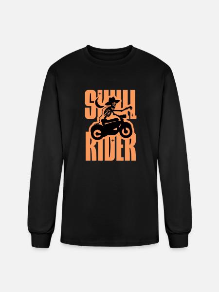 Skull Rider AI - Men's Long Sleeve T-Shirt - black