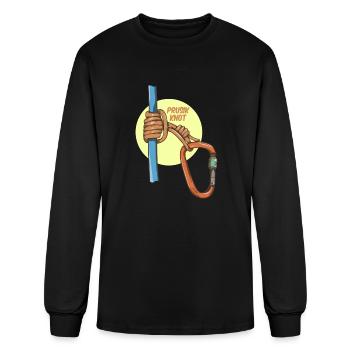 Prusik Knot Climbing - Men's Long Sleeve T-Shirt - black - Front