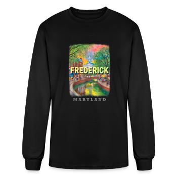 Frederick Maryland Downtown Charm - Men's Long Sleeve T-Shirt - black - Front