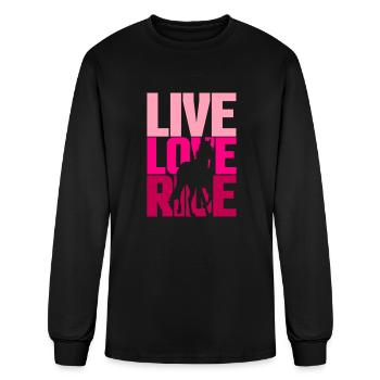 Live, Love, Ride - Men's Long Sleeve T-Shirt - black - Front