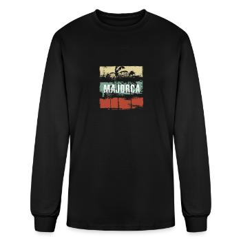 Majorca Spain Mallorca Artistic Vacation Souvenir - Men's Long Sleeve T-Shirt - black - Front