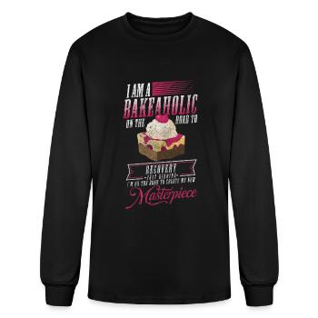 Gâteau Baker Profession Dessert - T-shirt à manches longues Homme - noir - Devant