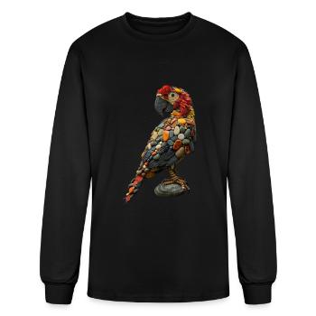 Parrot - Men's Long Sleeve T-Shirt - black - Front