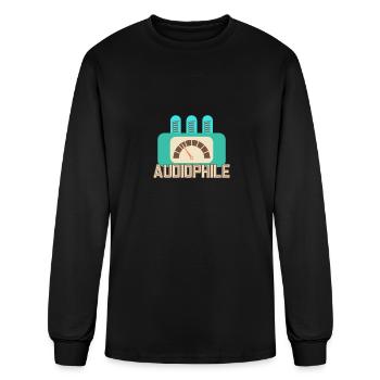 Audiophile for SoundEngineer Hi-Fi Lovers - Men's Long Sleeve T-Shirt - black - Front