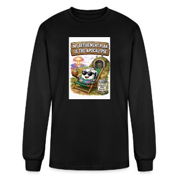 My Retirement Plan Is The Apocalypse - Men's Long Sleeve T-Shirt - black - Front