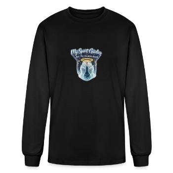 My Spirit Guides Facepalm Halo - Men's Long Sleeve T-Shirt - black - Front