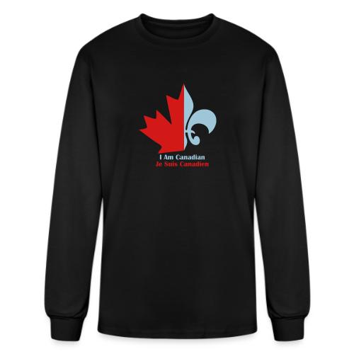 Maple Leaf Fleur de lis - Men's Long Sleeve T-Shirt
