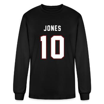 mac jones - Men's Long Sleeve T-Shirt - black - Front