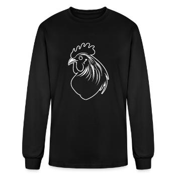 Chicken Hen Rooster Farm Chicks - Men's Long Sleeve T-Shirt - black - Front