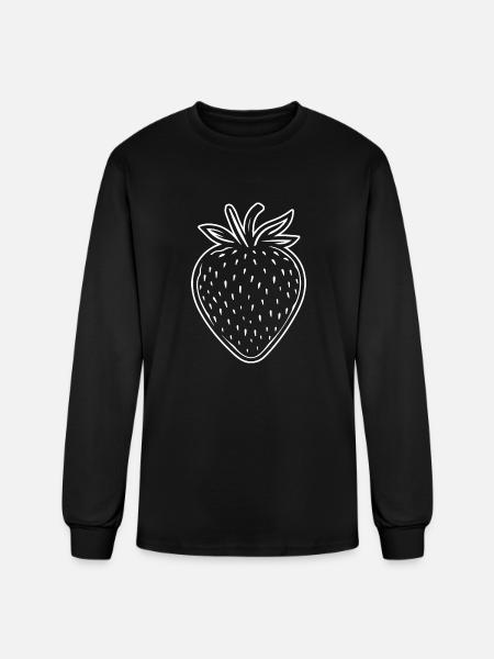 Strawberry Fruit Berries - Men's Long Sleeve T-Shirt - black