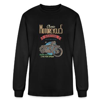 Born for Live, Live for Speed - Men's Long Sleeve T-Shirt - black - Front