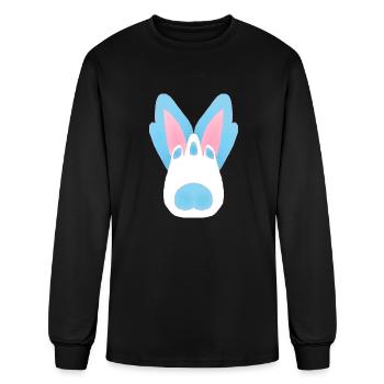 Paw and Ears - Men's Long Sleeve T-Shirt - black - Front