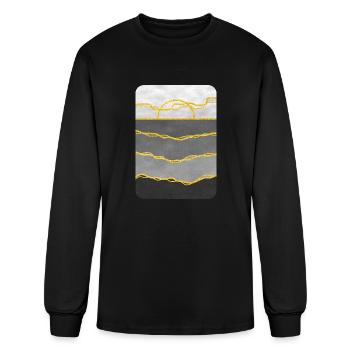 Twilight Fog - Men's Long Sleeve T-Shirt - black - Front