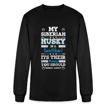 Dog Dog Breed Walking Wolf - Men's Long Sleeve T-Shirt - black - Front