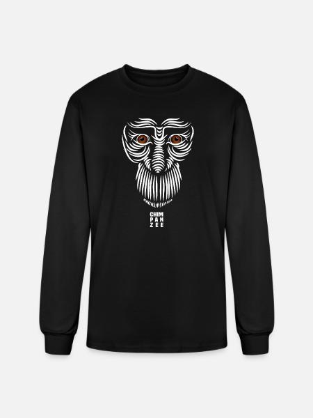 Sad Face - Men's Long Sleeve T-Shirt - black