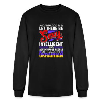 Sexy Intelligent Ukrainian - Men's Long Sleeve T-Shirt - black - Front