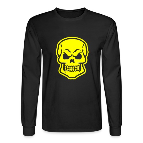 Skull vector yellow - Men's Long Sleeve T-Shirt