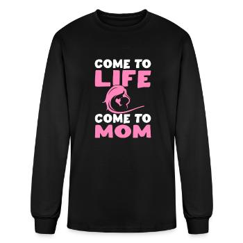 Come To Life Come To Mom 1 - Men's Long Sleeve T-Shirt - black - Front