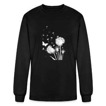 Dandelion - Men's Long Sleeve T-Shirt - black - Front