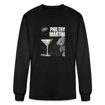 Philthy Martini - Men's Long Sleeve T-Shirt - black - Front