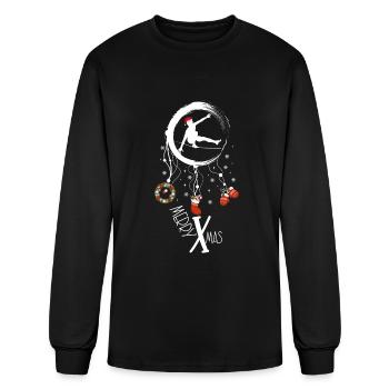 Winter dreamcatcher Christmas Slackliner - Men's Long Sleeve T-Shirt - black - Front