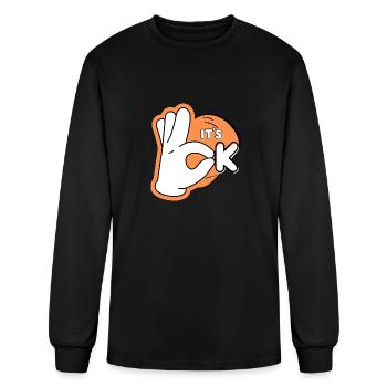 It's ok - Men's Long Sleeve T-Shirt - black - Front