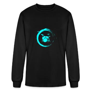 Drums - Men's Long Sleeve T-Shirt - black - Front