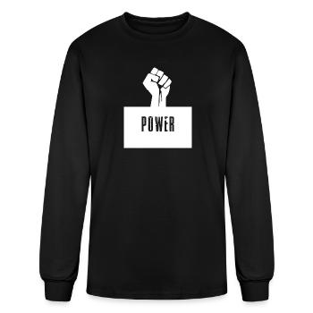 Black Power Fist - Men's Long Sleeve T-Shirt - black - Front