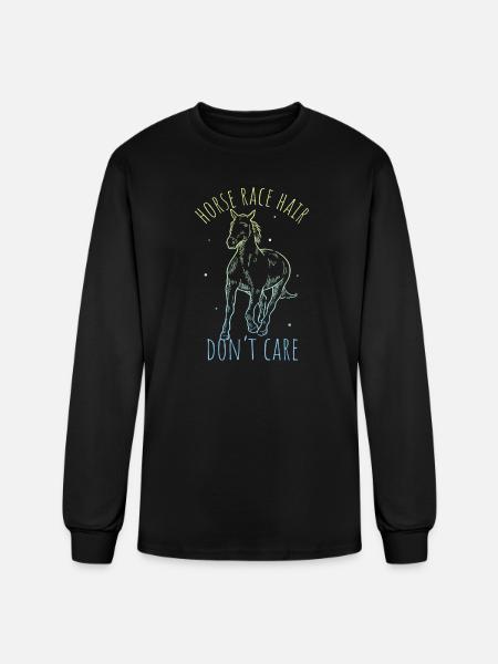 Horse Design - Men's Long Sleeve T-Shirt - black