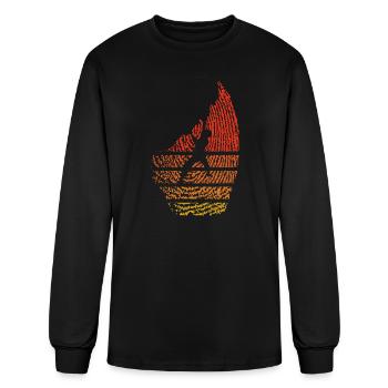 fingerprint climbing - Men's Long Sleeve T-Shirt - black - Front