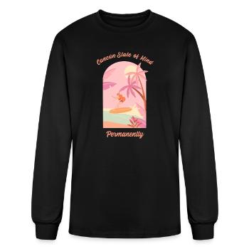 Cancún State of Mind Permanently - Men's Long Sleeve T-Shirt - black - Front