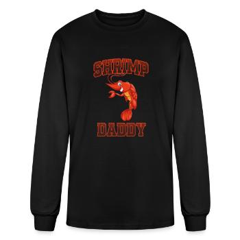 Shrimp Daddy - Men's Long Sleeve T-Shirt - black - Front