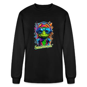 Smokin Lizard - Men's Long Sleeve T-Shirt - black - Front