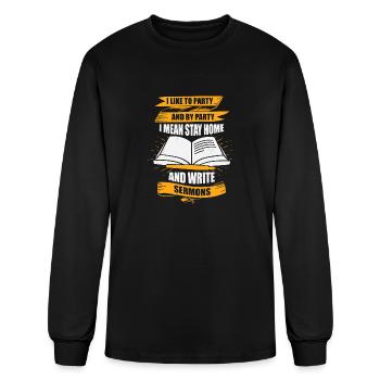 Pastor - Men's Long Sleeve T-Shirt - black - Front