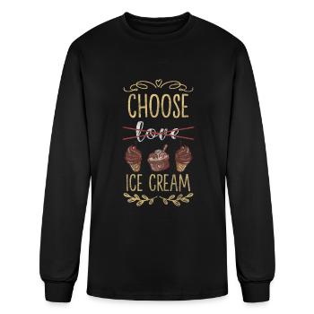 Candy Sugar Muffin Lollipop - T-shirt à manches longues Homme - noir - Devant