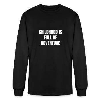 Childhood Is Full Of Adventure - Men's Long Sleeve T-Shirt - black - Front