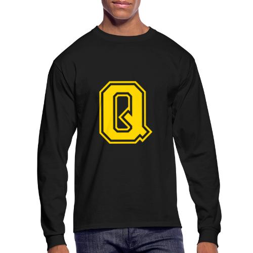 Letter Q – Capital Athletic Alphabet Monogram - Men's Long Sleeve T-Shirt