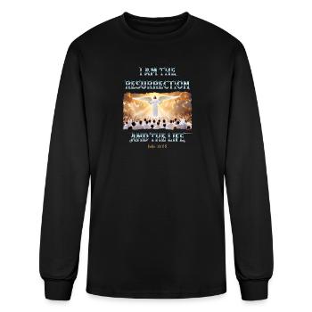 I am the Resurrection - Men's Long Sleeve T-Shirt - black - Front