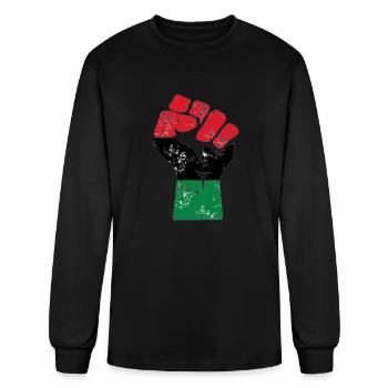 R.B.G Black Power Fist - Men's Long Sleeve T-Shirt - black - Front