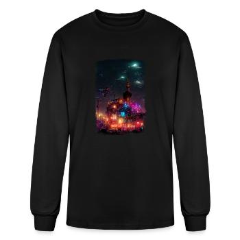 Imagination - Men's Long Sleeve T-Shirt - black - Front