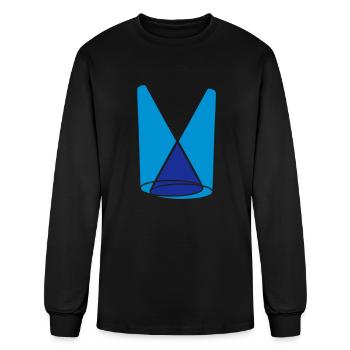 2 spotlight light cone - Men's Long Sleeve T-Shirt - black - Front