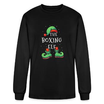 Boxing Elf - Men's Long Sleeve T-Shirt - black - Front