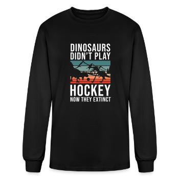 Hockey - Men's Long Sleeve T-Shirt - black - Front