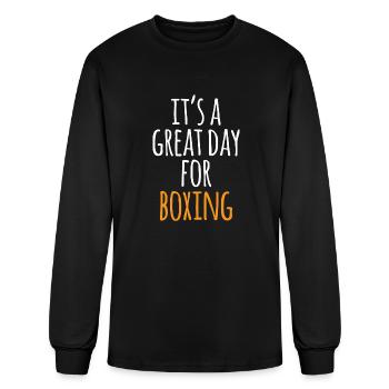 It is A Great Day Boxing - Men's Long Sleeve T-Shirt - black - Front
