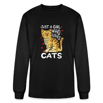 Cat Cat Lover - Men's Long Sleeve T-Shirt - black - Front