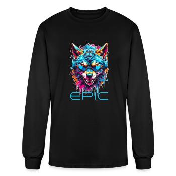 Epic Wolf - Men's Long Sleeve T-Shirt - black - Front