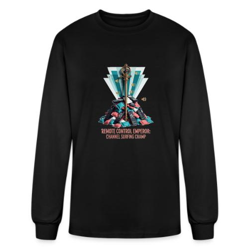 Remote Control Emperor T Shirt - Men's Long Sleeve T-Shirt