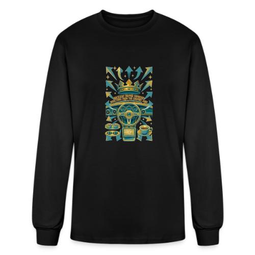 Backseat Driver T Shirt, Funny Dad Gift - Men's Long Sleeve T-Shirt