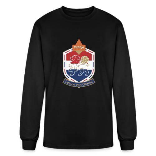 Netherlands Lion Crest T-Shirt, Dutch Badge Gift - Men's Long Sleeve T-Shirt