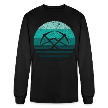 Ice Climbing - Men's Long Sleeve T-Shirt - black - Front